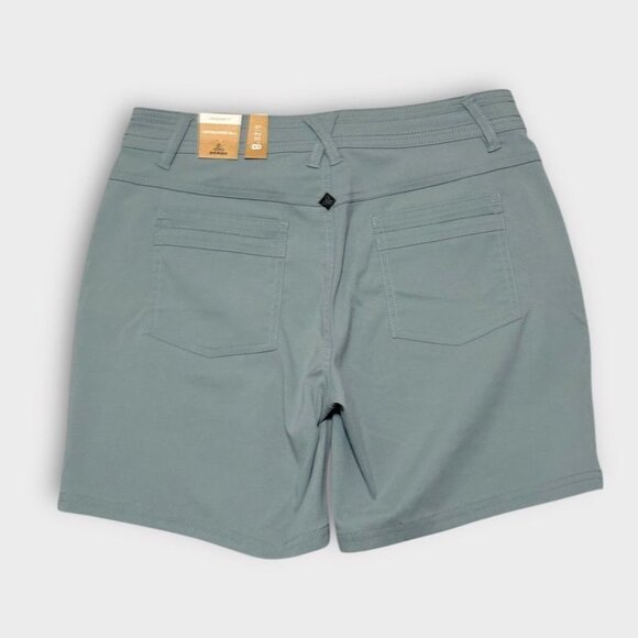 NWT PrAna Olivia Shorts Women's 8 Smoky Blue 7” Inseam Stretch Hiking Trail NEW - Picture 3 of 8